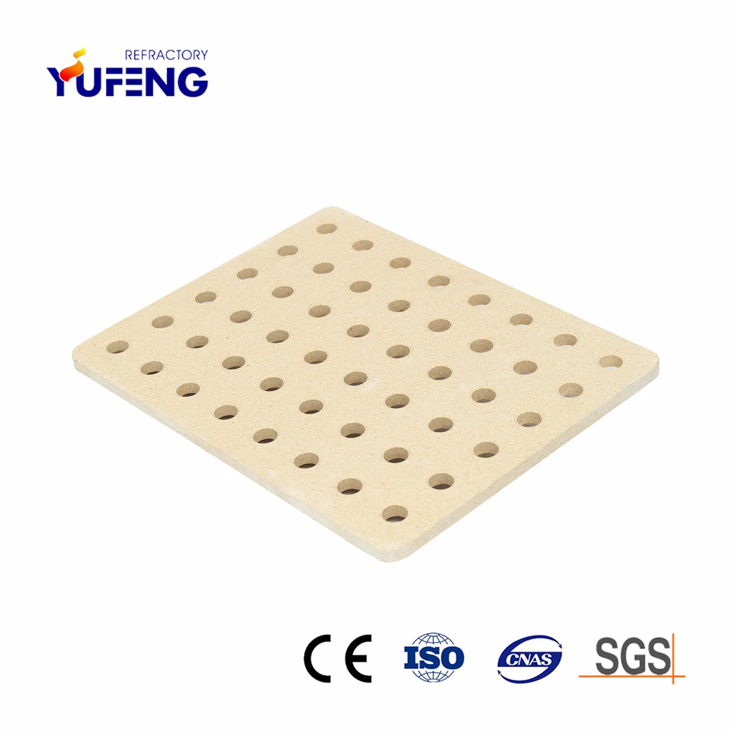 Перфорированная плита кордиеритовая для печей