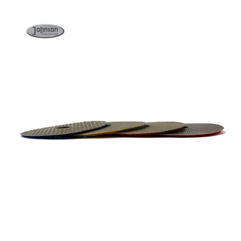 Best 3 Inch Electroplated Diamond Encrusted Wet Polishing Pads for Quartz Marble