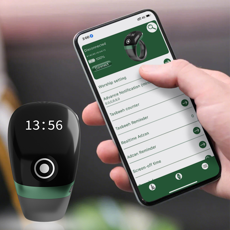 Умное кольцо Zikr S7 PRO для мусульман с Bluetooth