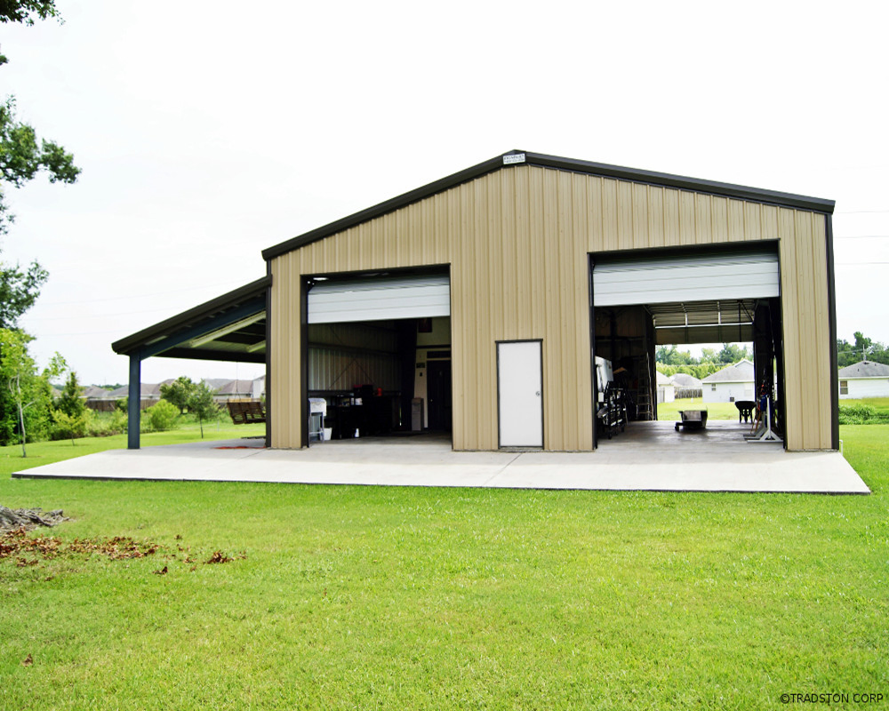 Steel Roofing Materials Light Steel Structure Prefabricated Steel Car Storage Shed