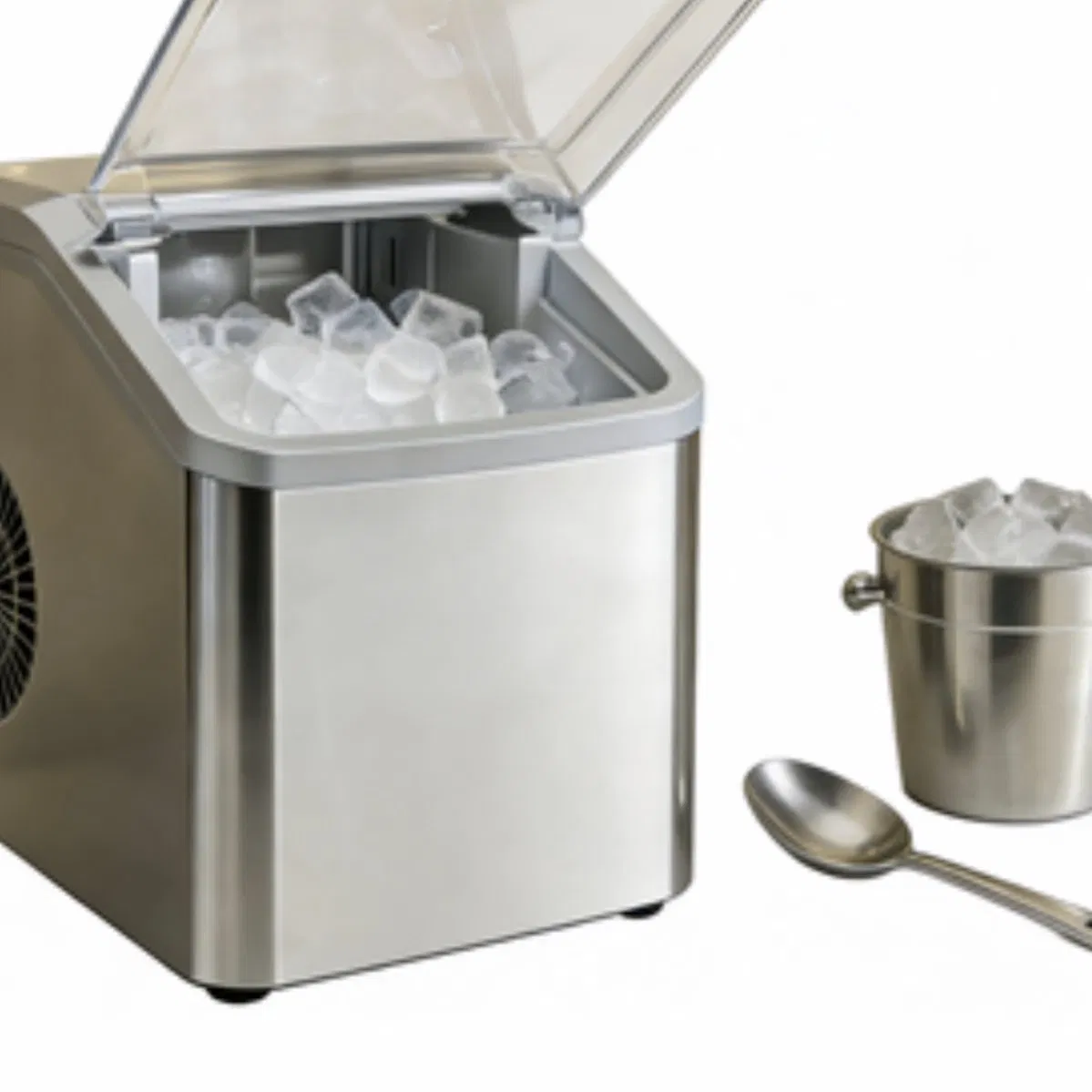 Home Portable Ice Maker 6-Minute Fast Ice Making Machine Self-Cleaning