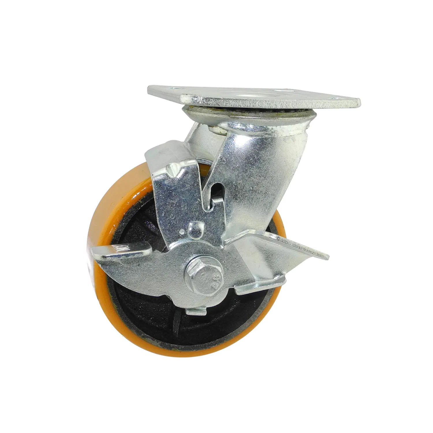Custom Caster Wheel Heavy Duty Durable Swivel PU on Cast Iron Caster