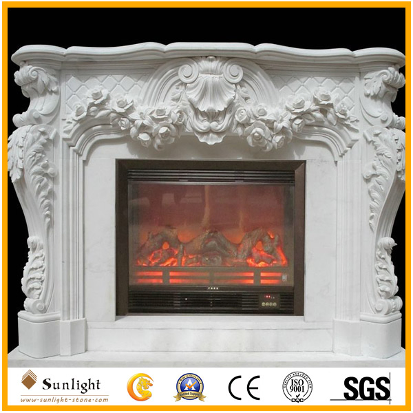 Granite Fireplace/Fireplace Mantel/Stone Carving/Marble Fireplace