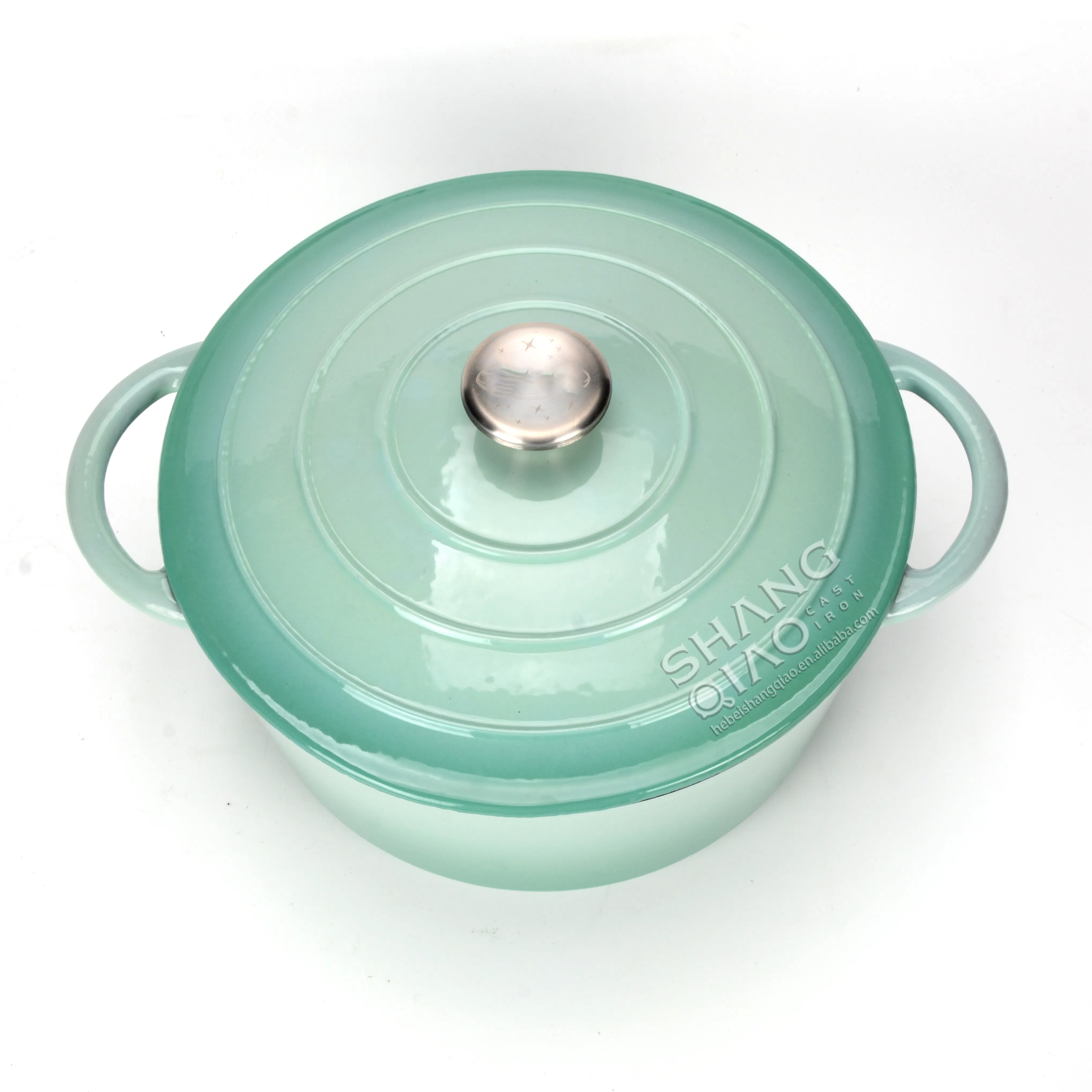 Чугунная эмалированная кастрюля-жаровня 26 см, 4.7 л