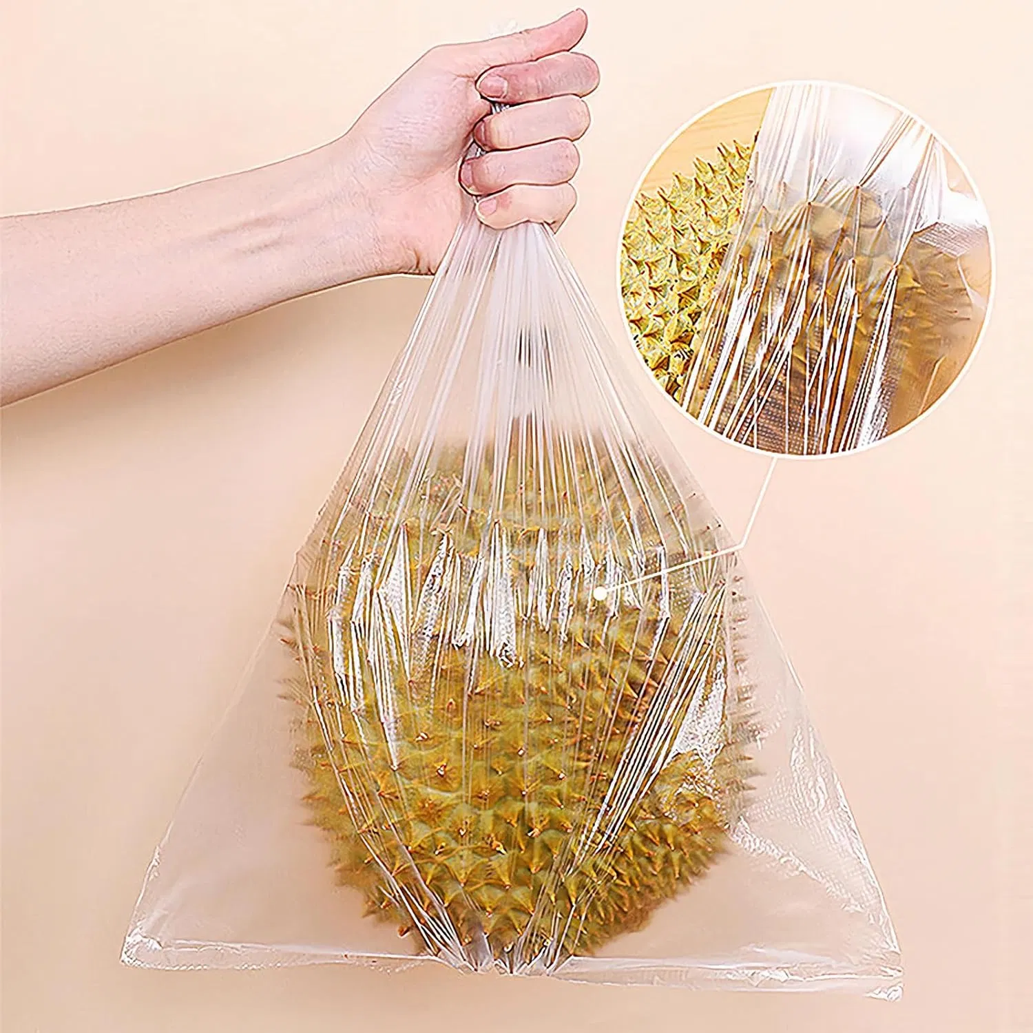 Clear Plastic Produce Bags on Roll Supermarket & Grocery Use
