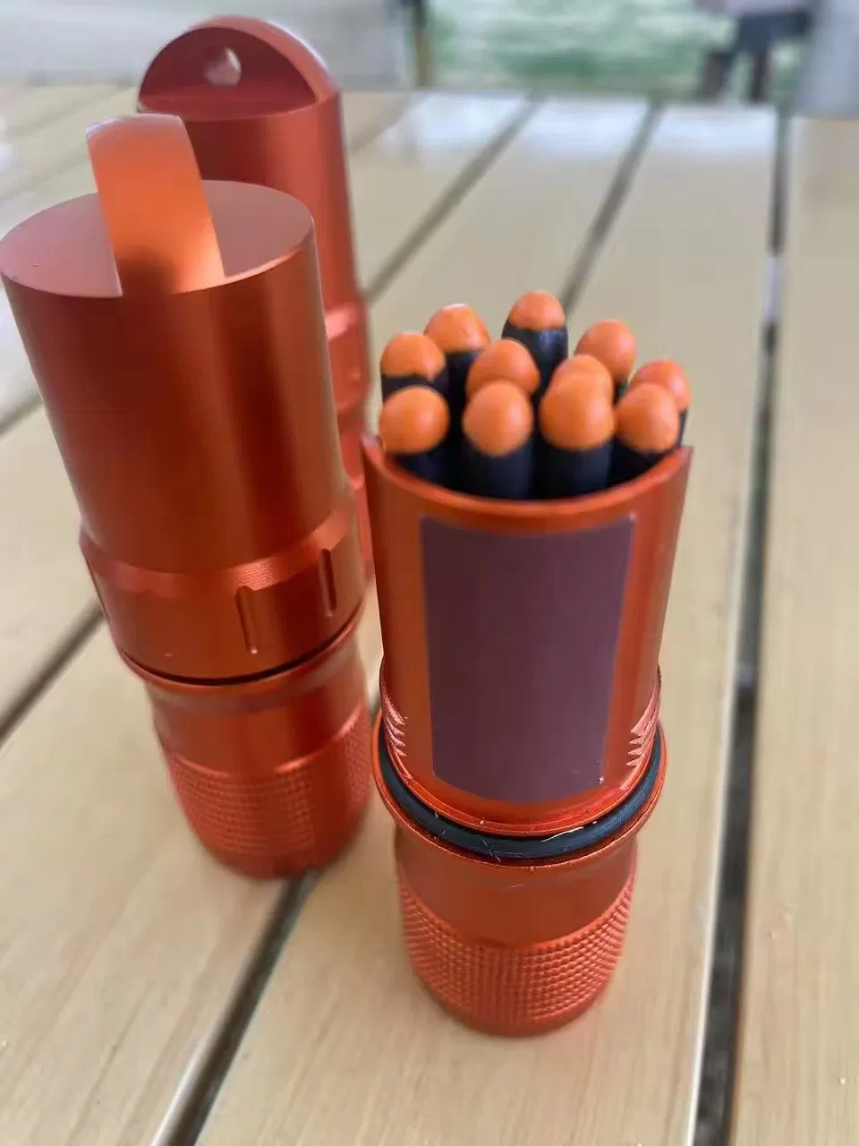 Luxury Bucket Stormproof & Waterproof Maches Outdoor Survival Safety Wooden Matches