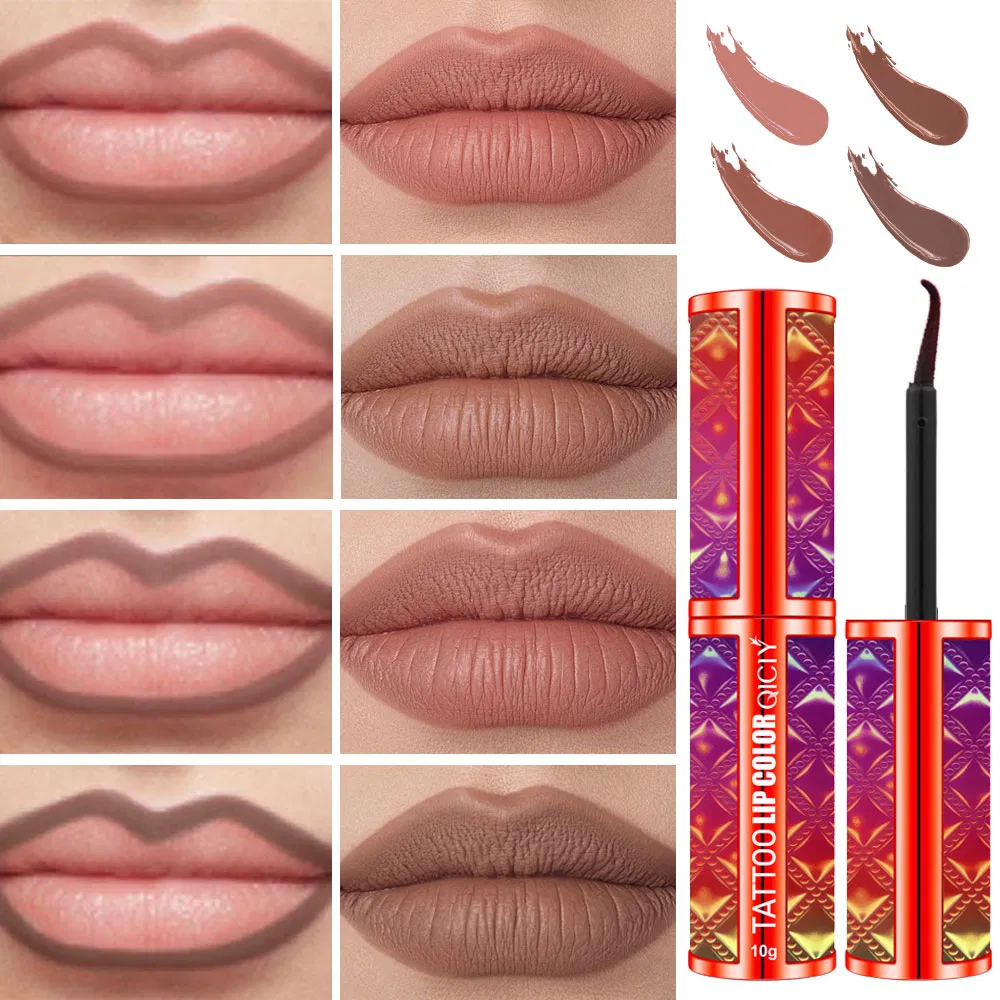 Makeup Factory 10g 4-Color Tear-off Lip Gloss Lip Liner