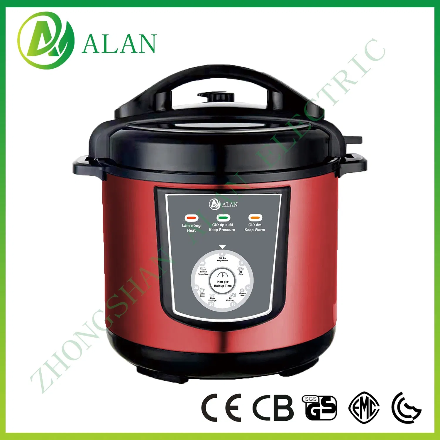 4-12L Large Size Multipurpose Electrical Pressure Cooker Rotate Controller