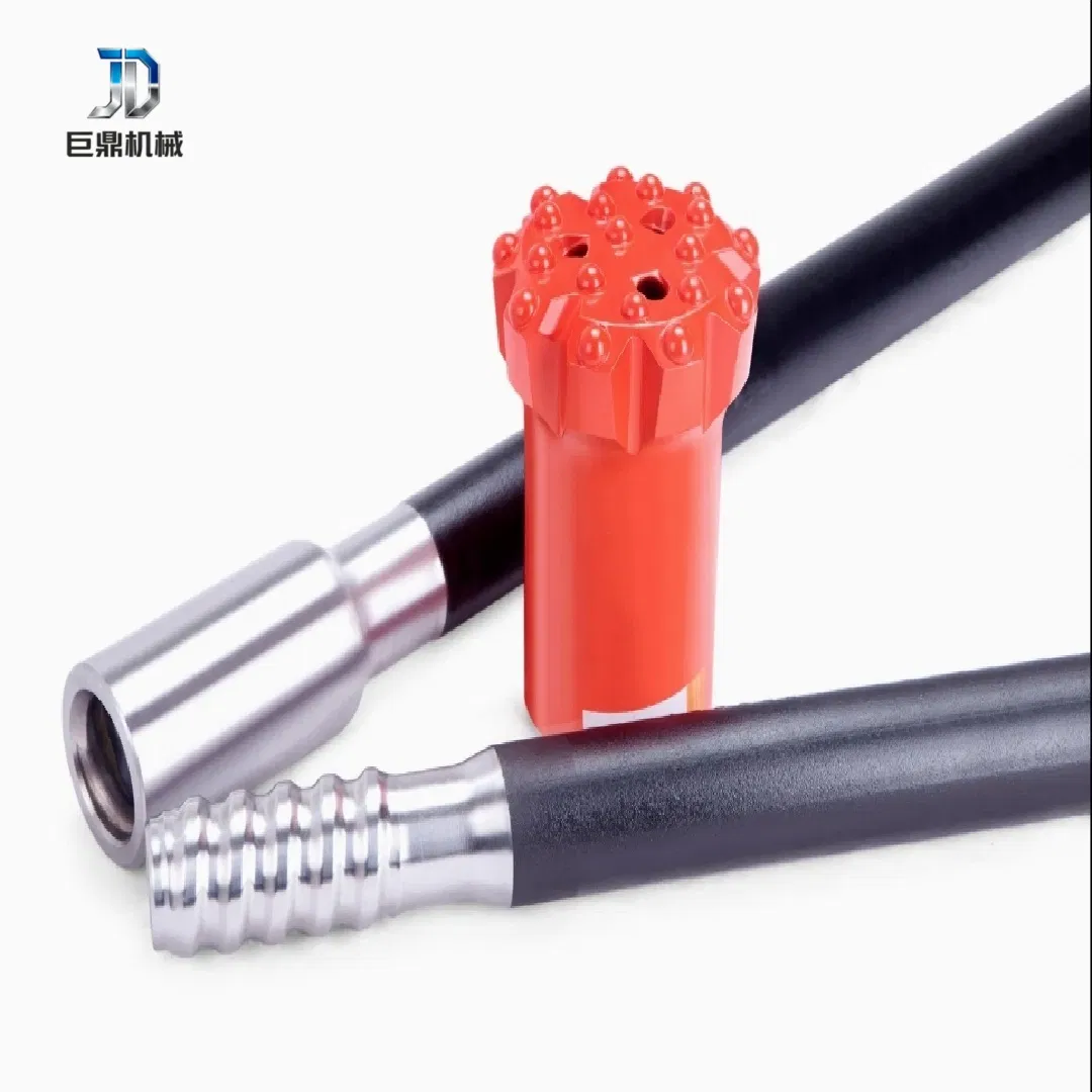 High-Strength Wear-Resistant Threaded Extension Rod Mining Secondary Blast Hole Rod Special Threaded Rod for Blasting Engineering Wholesale