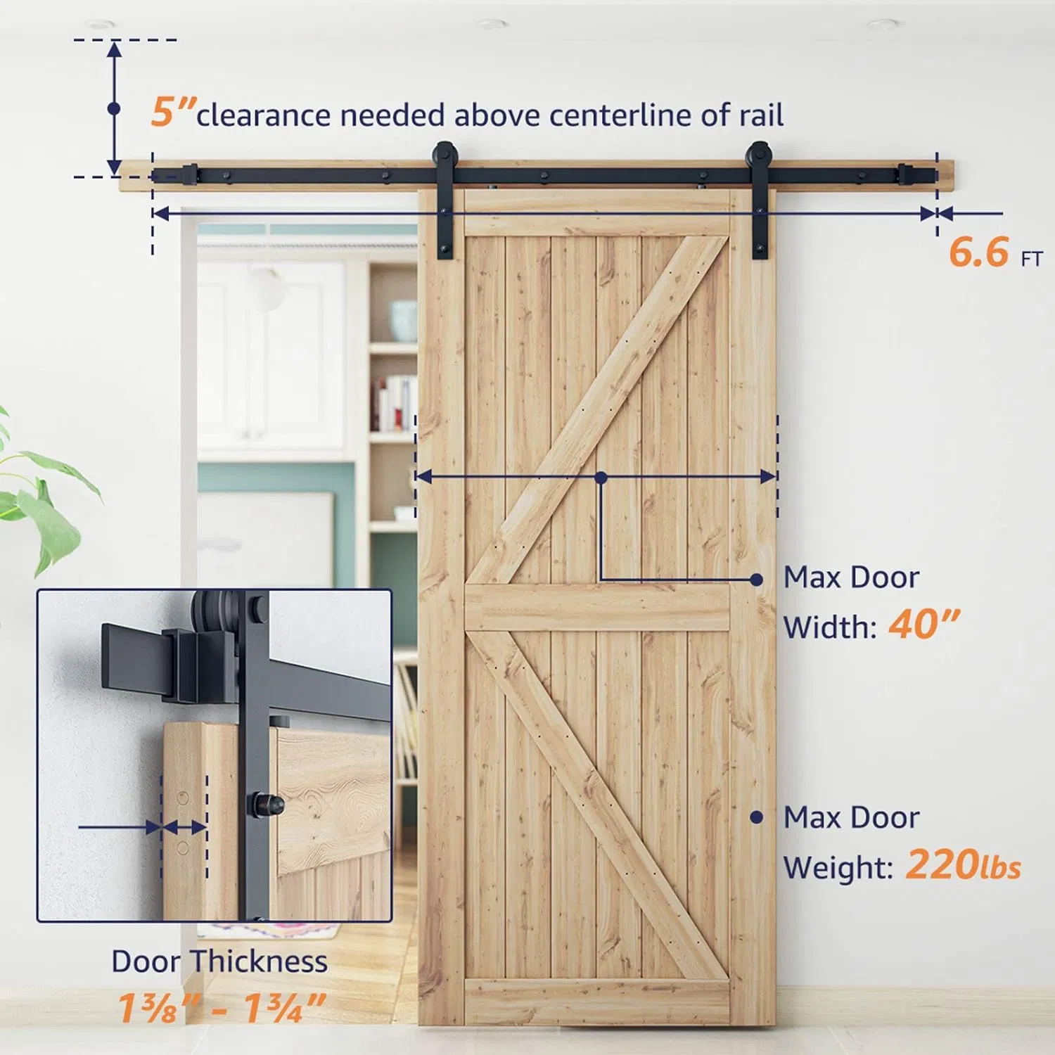 Furniture Hardware: Easy to Install, Silent, Heavy-Duty Sliding Door Slide Rail