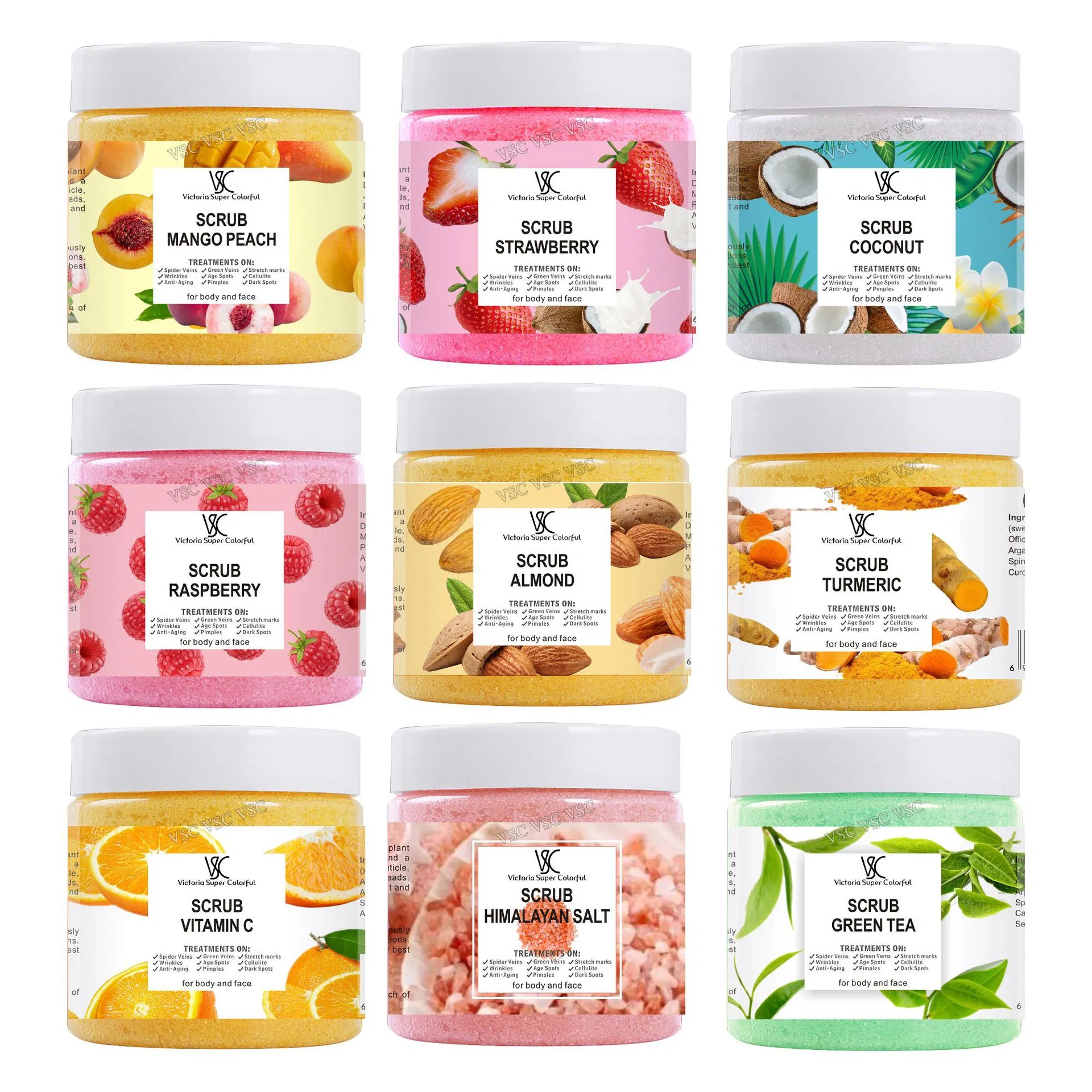680g Wet Bath Salts Face & Body Whitening Scrub