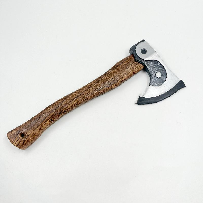 Outdoors Tactical Camping Axe High Carbon Steel Axe with Wooden Handle