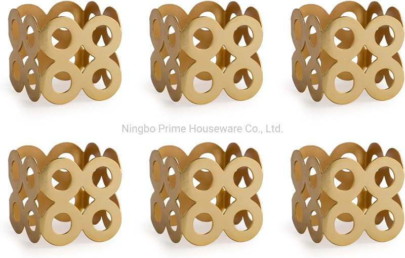 Contemporary Chic Napkin Rings for Dinner Parties, Weddings Receptions