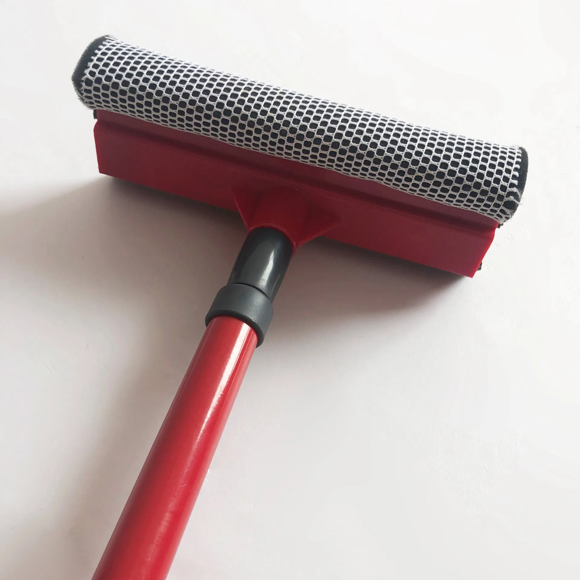 Factory Price Metal Extendable Handle with Double Side Sponge and Rubber Squeegee Head Windows Cleaner for Floor Mirror Washing Equipment