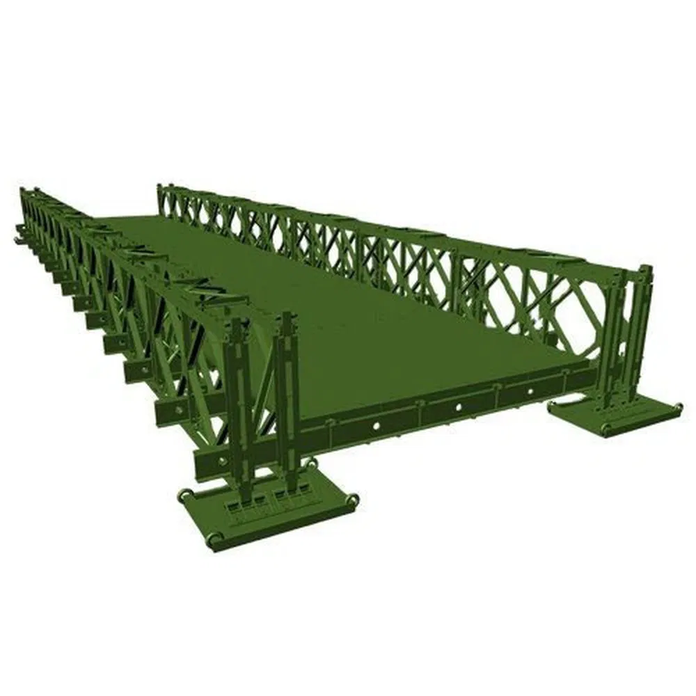 High Adaptability Steel Structure Bailey Bridge for Emergency Access Roads