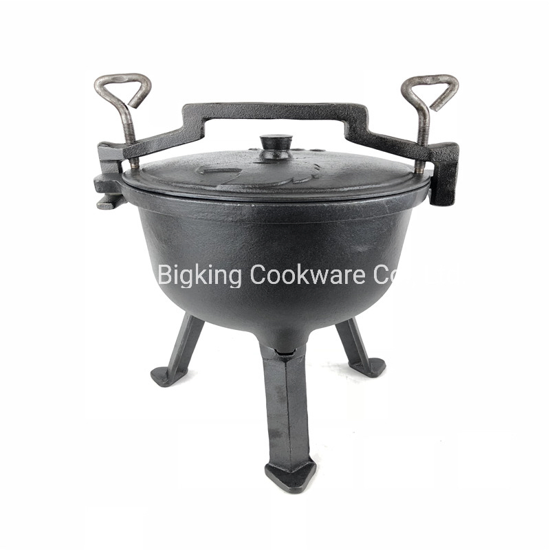 Hot Sale South Africa 3 Legs Cast Iron Potjie Pot for Outdoor Cooking