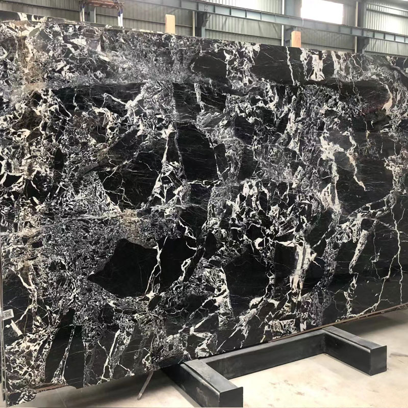 Мраморная плитка Calacatta Black для стен и пола