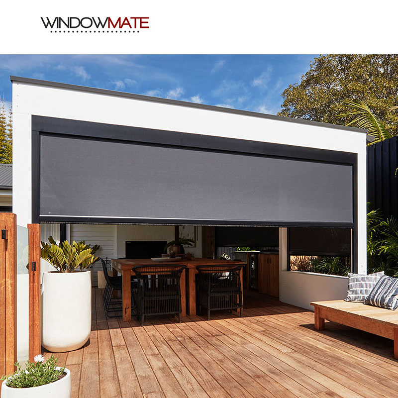 Motorized Roller Blinds Windproof Roller Blinds Motorized for Balcony