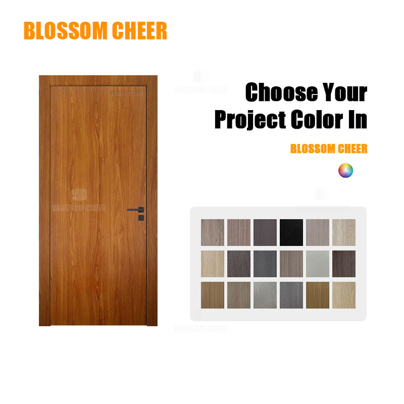 Durable Melamine Coated Particle Board Core Fire Retardant Door