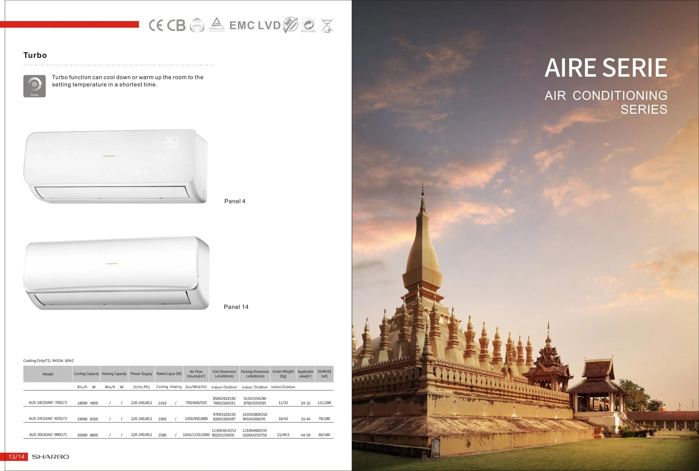 18000 BTU Inverter Split Indoor Hot and Cold Self-Cleaning Air Conditioner