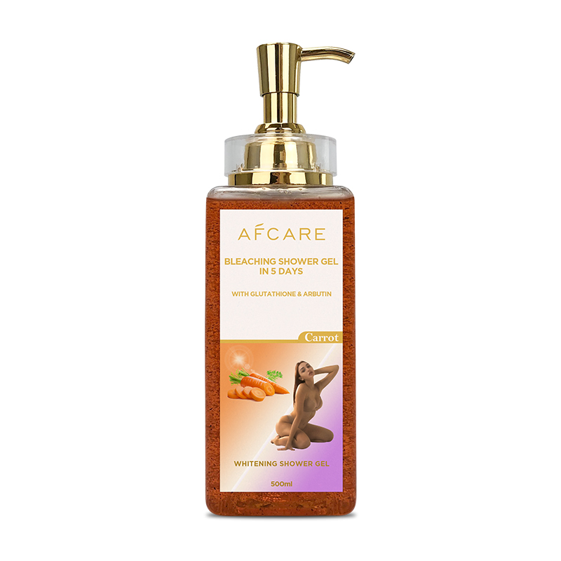 Private Label Paraben-Free Moisturizer Nourishing and Organic Whitening Bleaching Carrot Shower Gel
