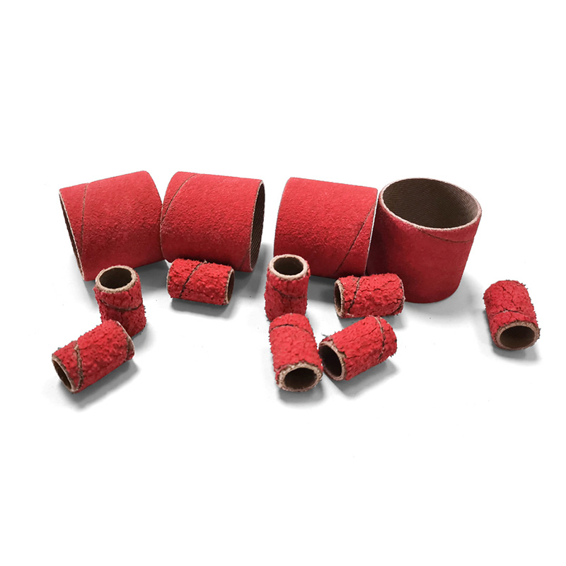P60 Premium Ceramic Spiral Band Abrasive Sleeves for Metal Stainless Steel Grinding