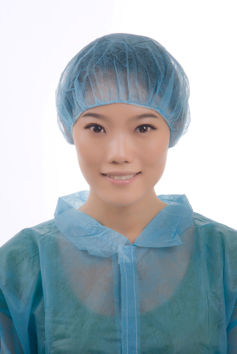 Soft Non-Woven Disposable Bouffant Cap for Hospital/Healthcare/Beauty/Lab/Hygiene/Food Industry/Factory/Wholesale