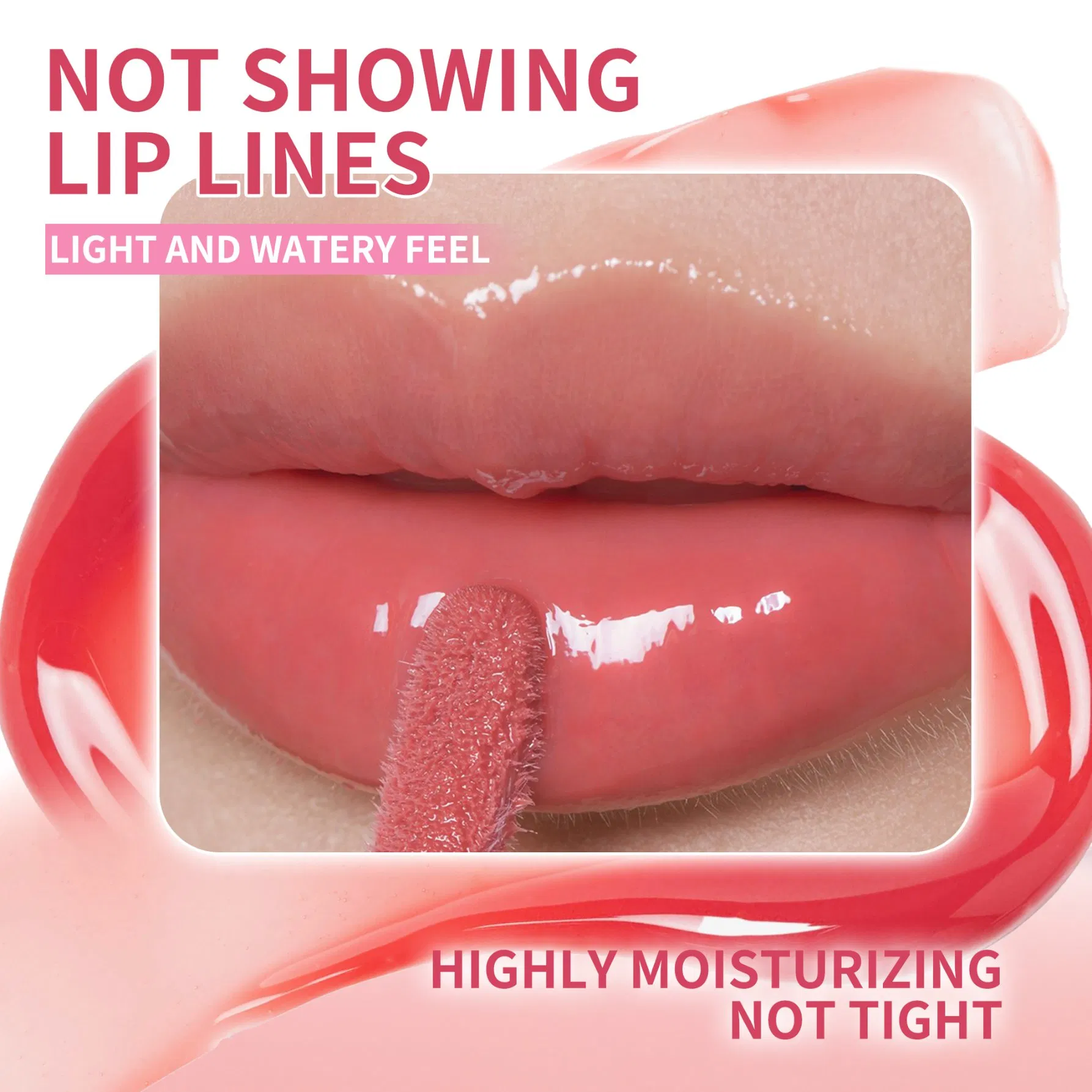 Vegan Plumper Lip Gloss 0il -Custom Clear Makeup Product