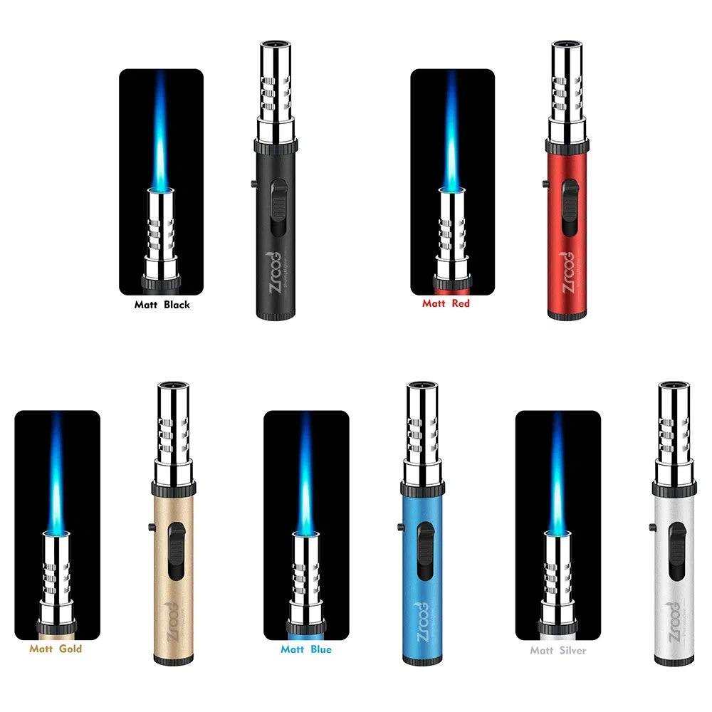 Windproof Torch Lighter Triple Torch Jet Blue Flame Refillable Butane Metal Lighter