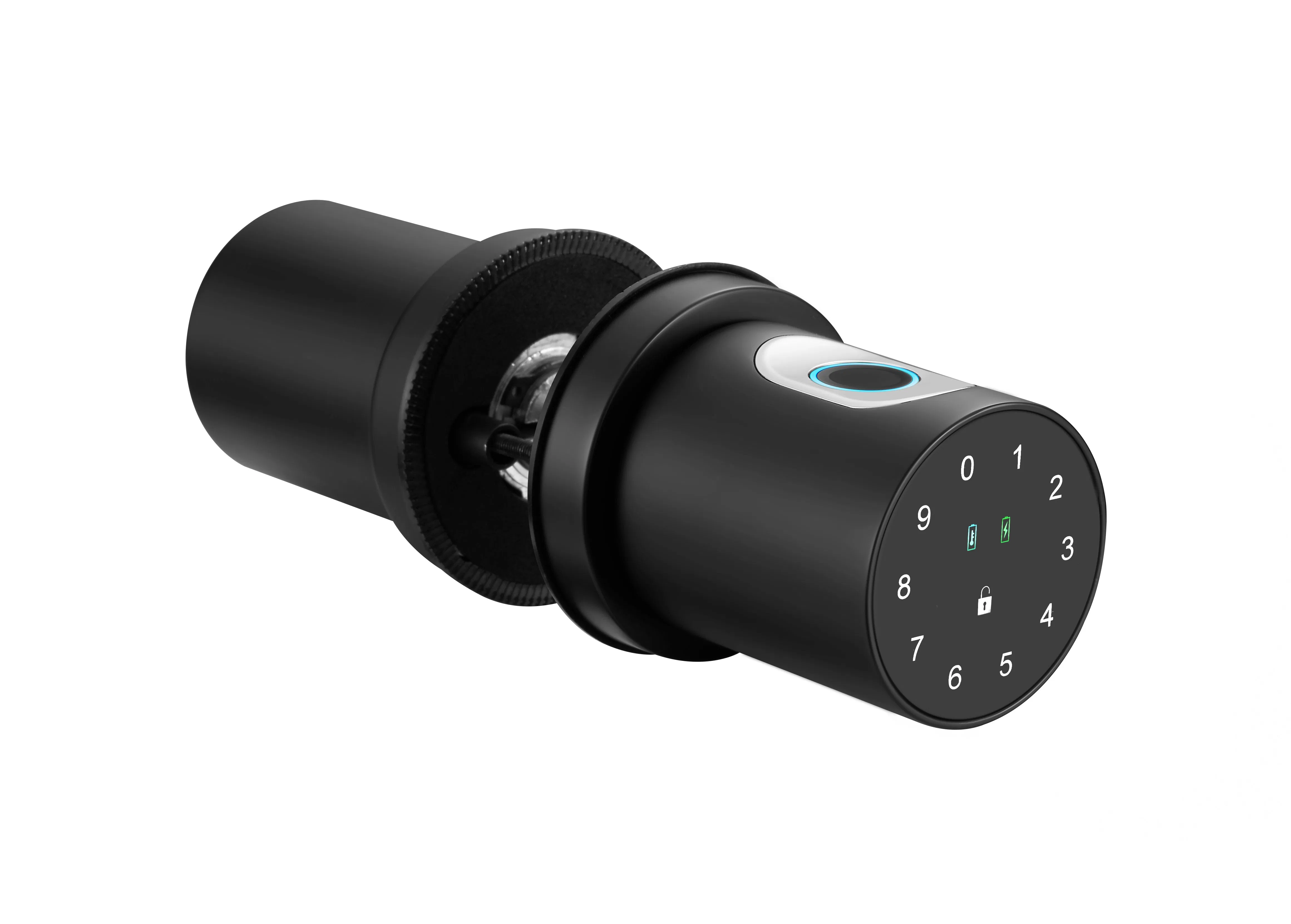Tuya APP Smart Indoor Round Knob Fingerprint Smart Door Lock