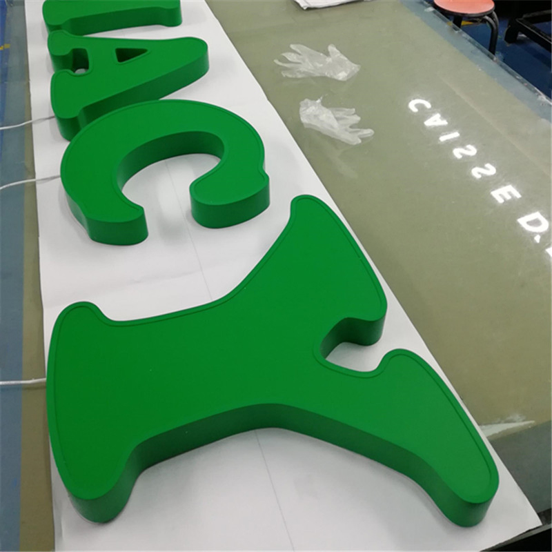 Custom Made Commercial Advertising Backlit Channel Letters 3D Acrylic LED Signage