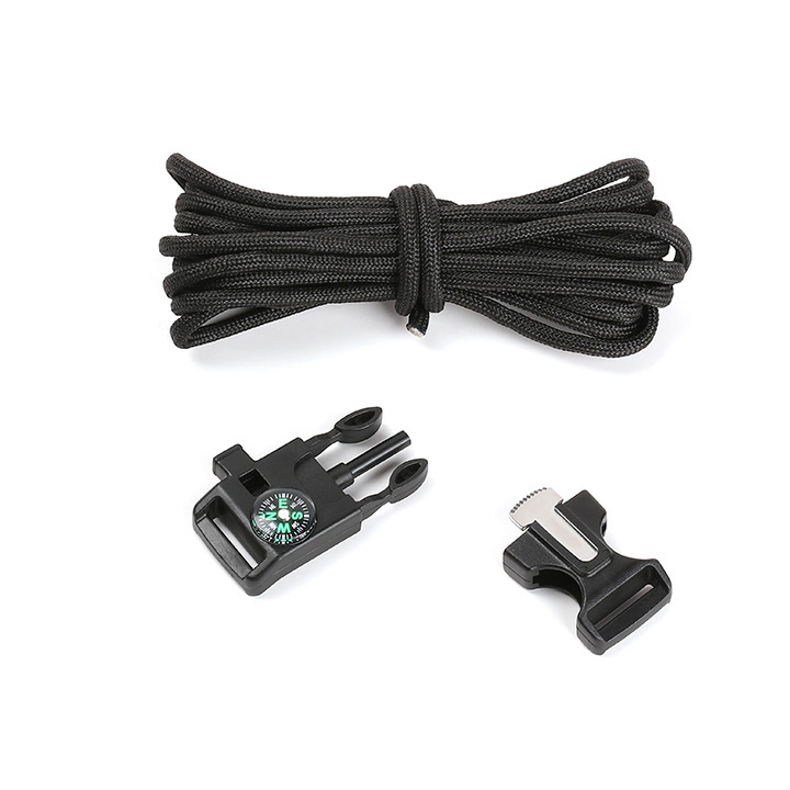 Multifunctional Survival Kit Camping Equipment Compass Paracord Bracelet Outdoor Kit Bag Bracelet Fishing and Wild Environment