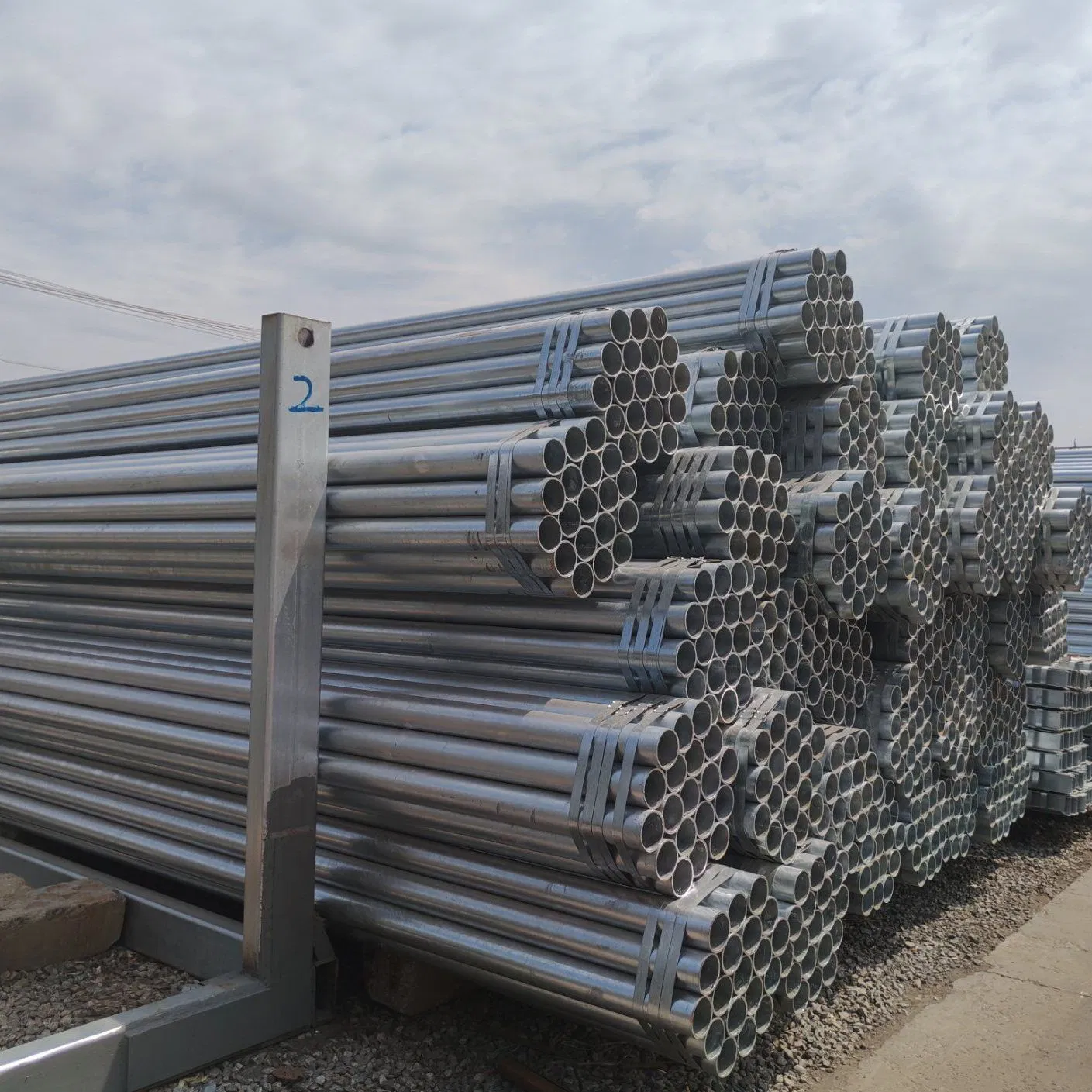 Steel Pipe Used for Electric Cable Protection in House Construction