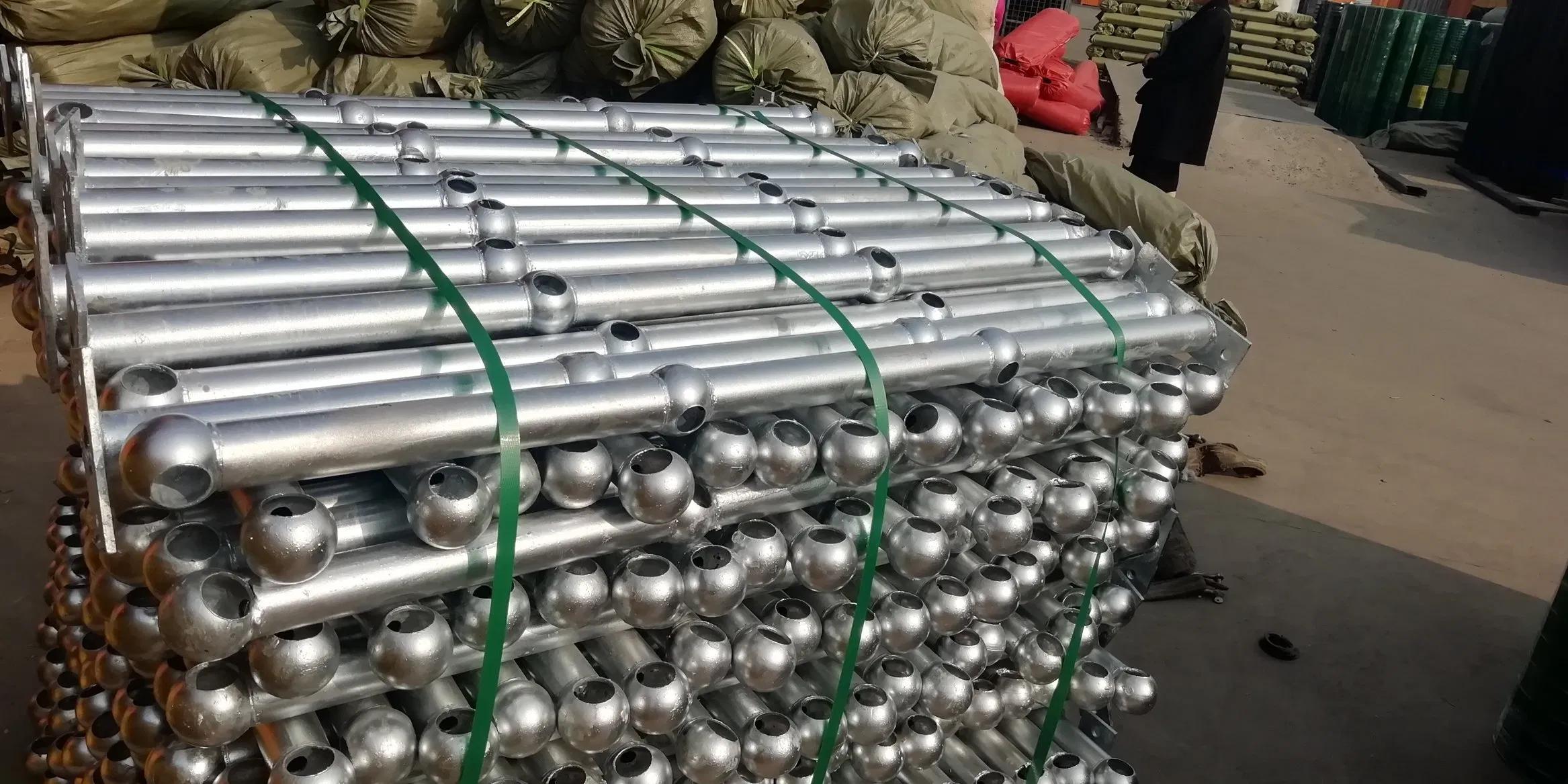 Indoor Commercial Safety Handrail Support Stanchion