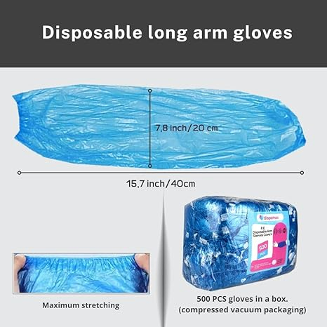 Customized Size Disposable PE Plastic Sleeve for Cooking and Cleaning