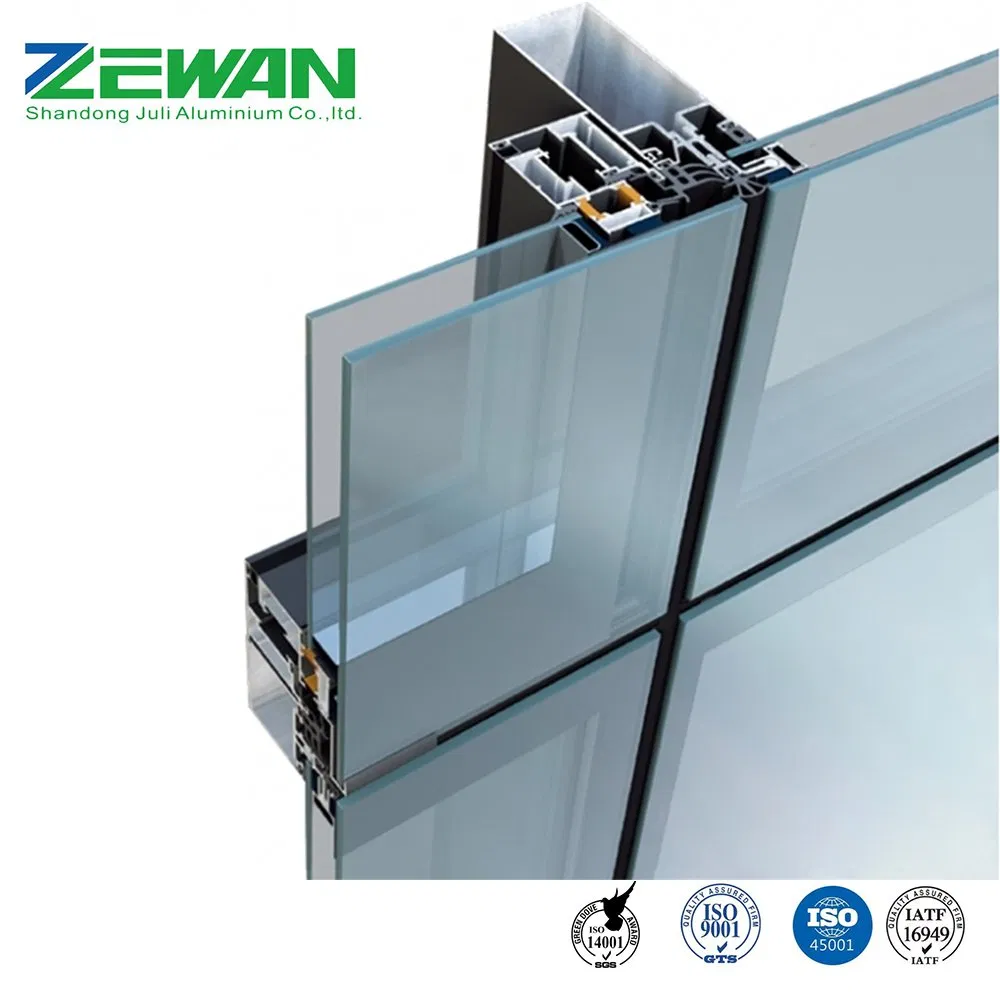 Aluminium Profile Fabrication Aluminum Curtain Wall Profile