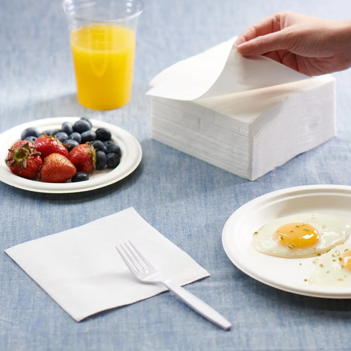 Custom Eco-Friendly Antibacterial Napkin Lunch Napkins Paper Napkins for Everyday Use Parties Hotel
