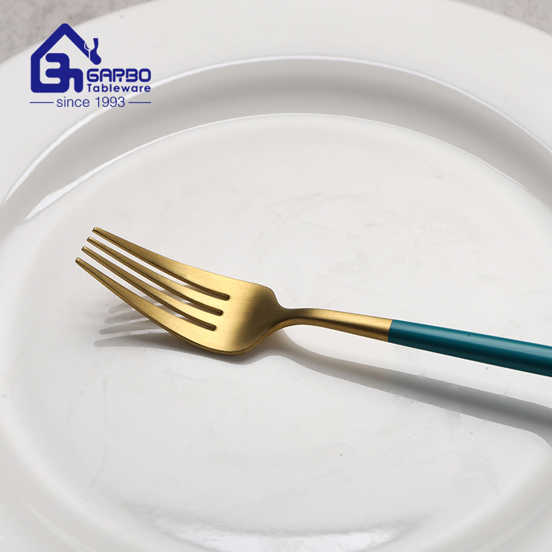 Promotion Daily Use 304ss Mirror Polish Dessert Fork with Thick Handle