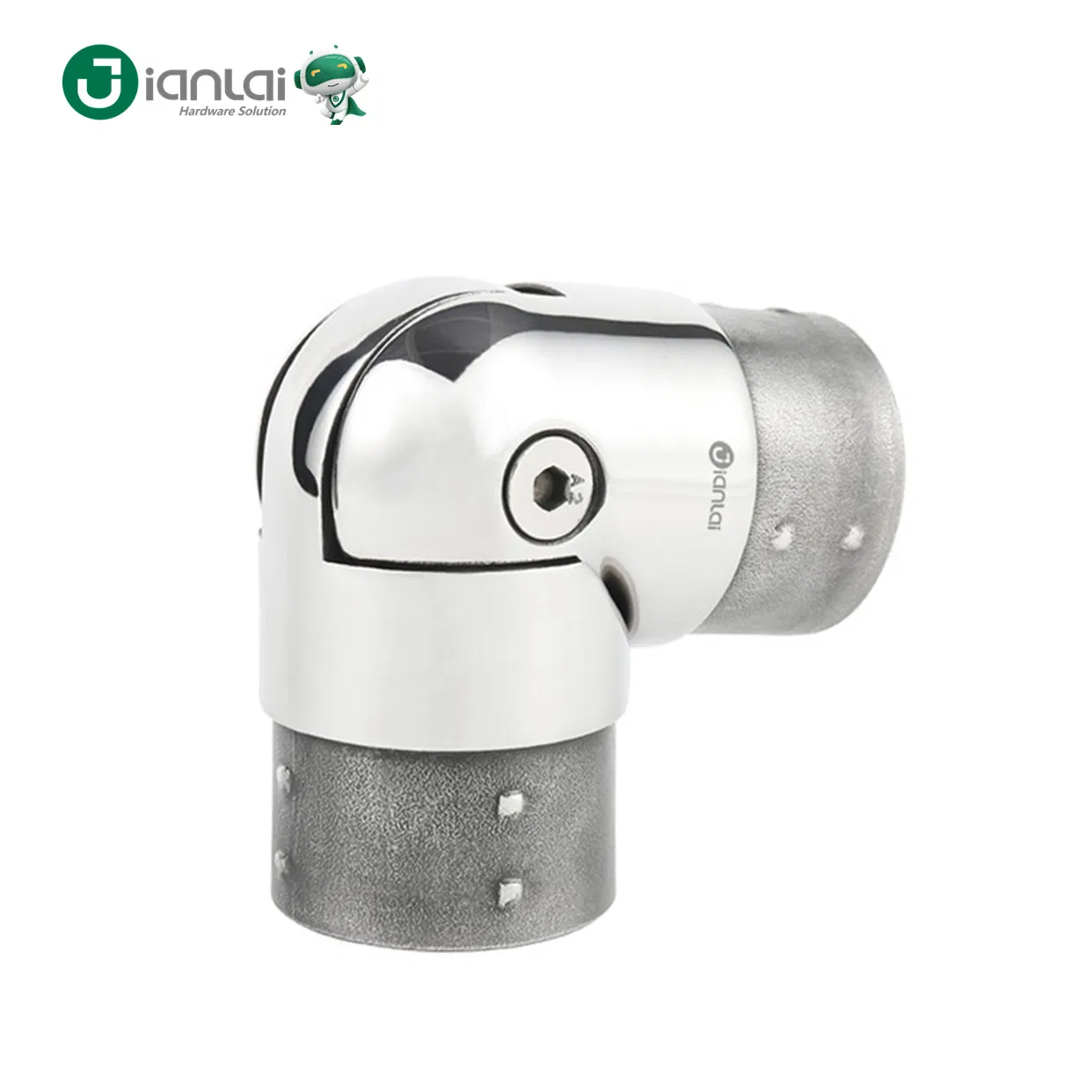 Handrail Fittings Stainless Steel Metal Top Hand Rail 90 Degree Corner Elbow