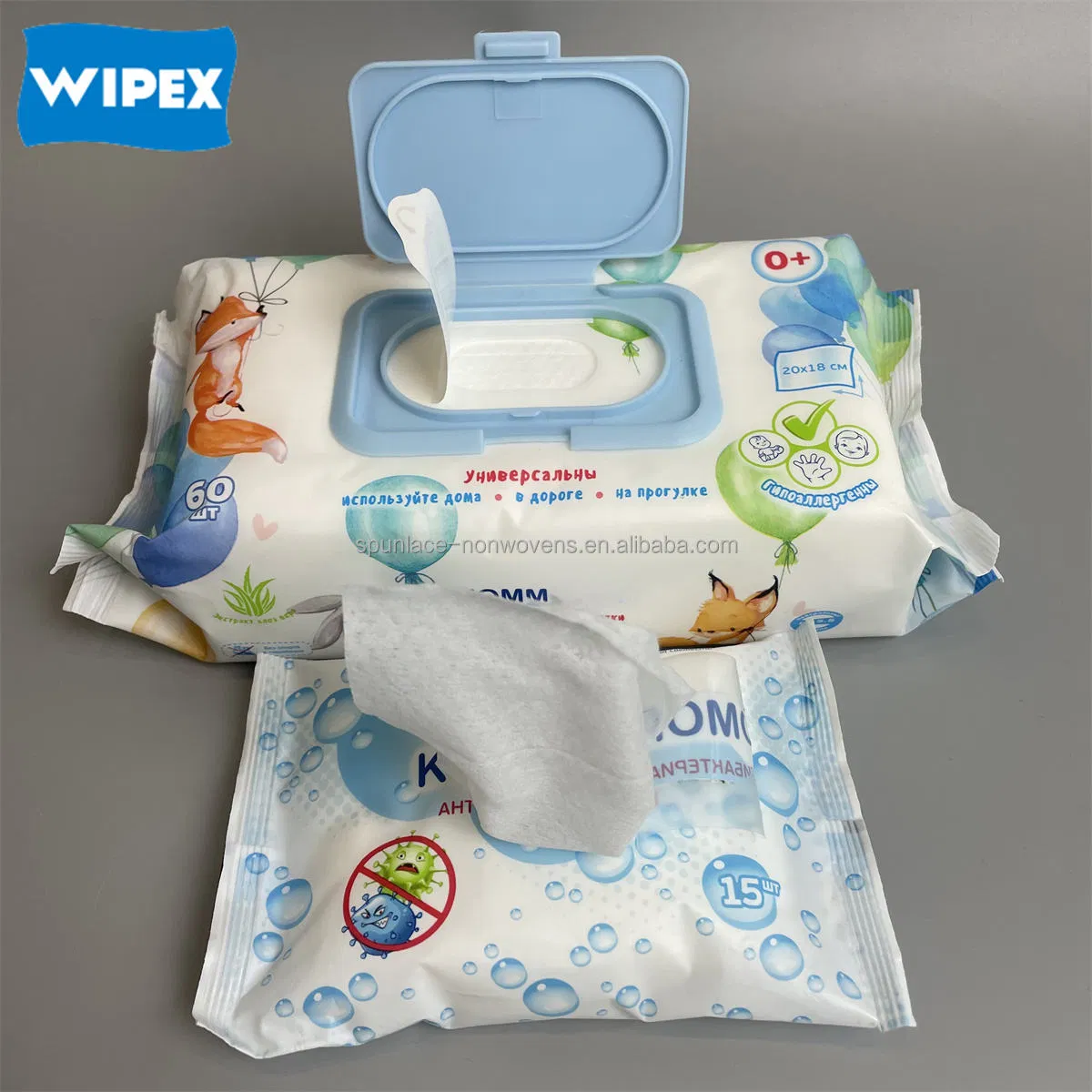 China Wholesale 60PCS Skin Cleaning Super Soft Customized Wet Baby Wipe