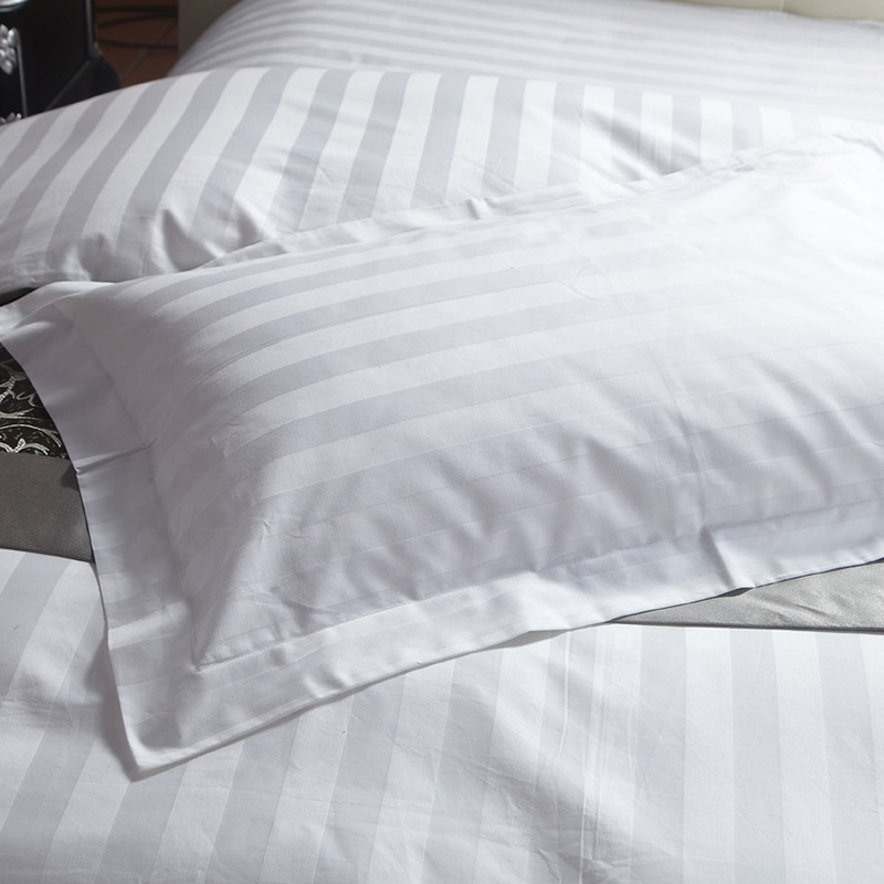 Wholesale Customized Striped 100% Cotton Pillow Case