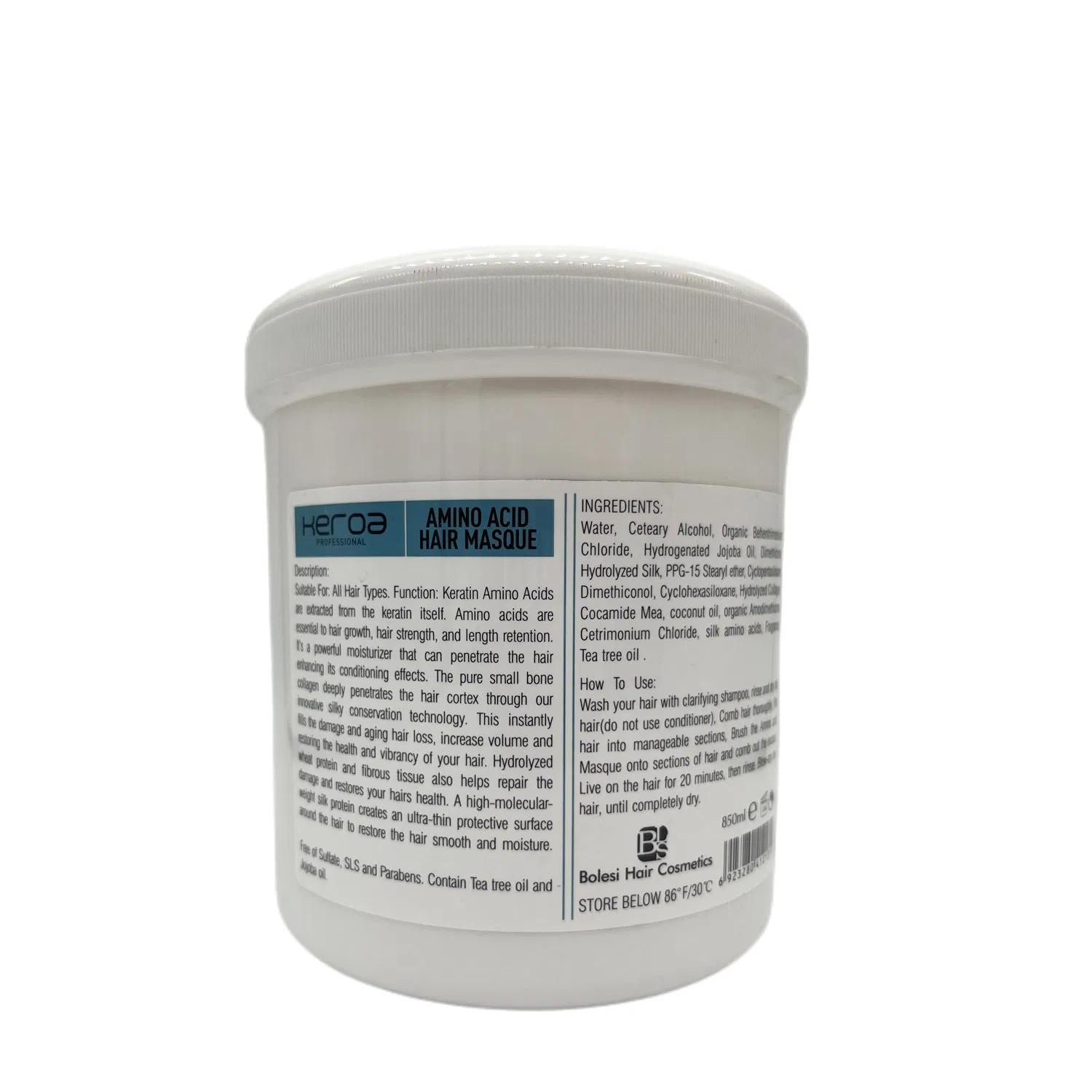 850ml Hair Care Products Conditioning&Moisturizing Amino Acid Hair Mask Treatment