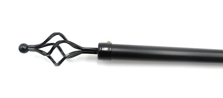 Wholesalers Installation Convenient Extendable Telescopic Adjustable Curtain Rod Pole Set