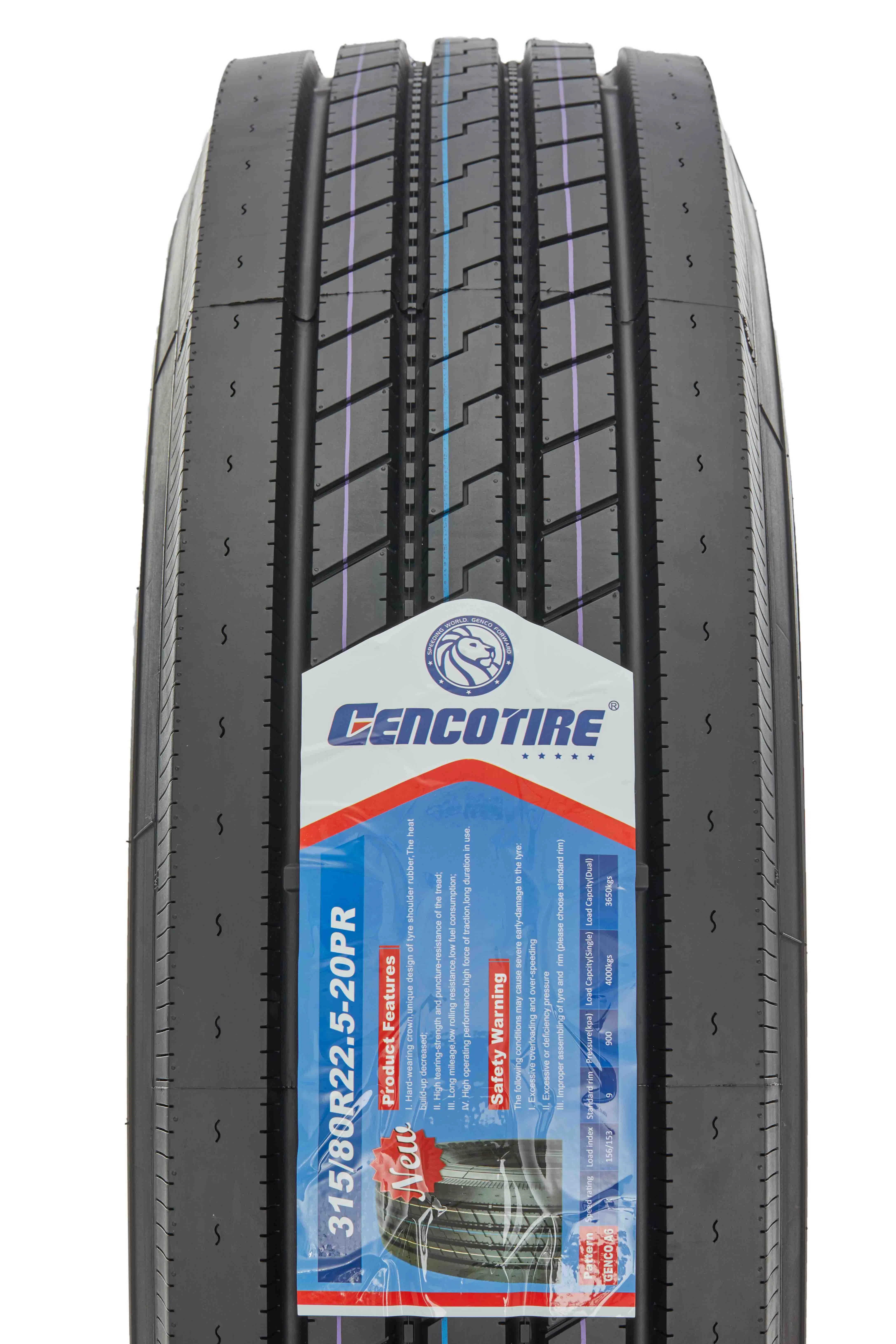 Radial Truck Tyre Gencotire 385/65R22.5 High Quality