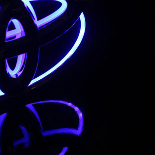 5D LED логотип-подсветка для автомобиля, дневные ходовые огни