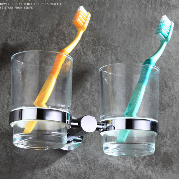 Настенный держатель для зубных щеток из латуни