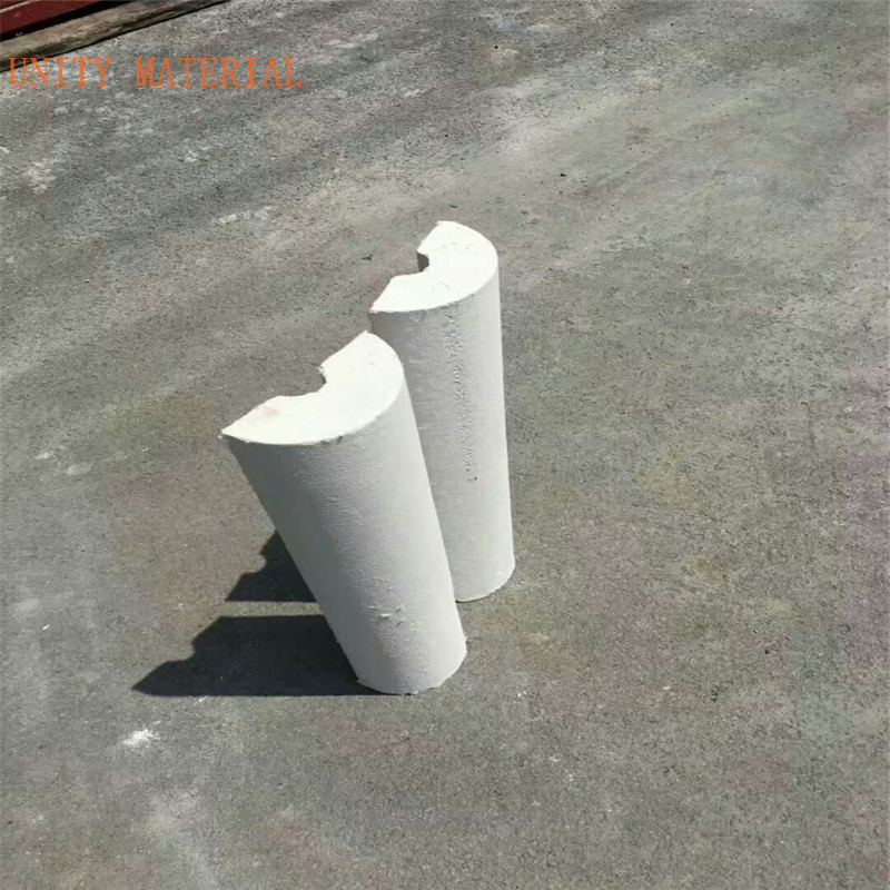 Thermal Insulation Calcium Silicate Covering Block for Hot Pipe Lines Stainless Steel Cladding Sections