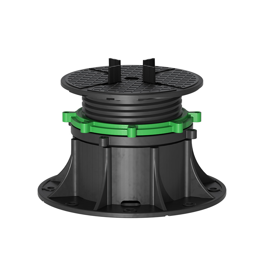 Raised Outdoor Flooring Decking Self Leveling Plastic Pedestal Support