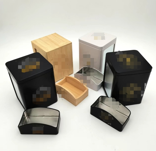 Custom Printing Cmyk Cafe Coffee Shops Restaurants Square Tissue Holder Napkin Box