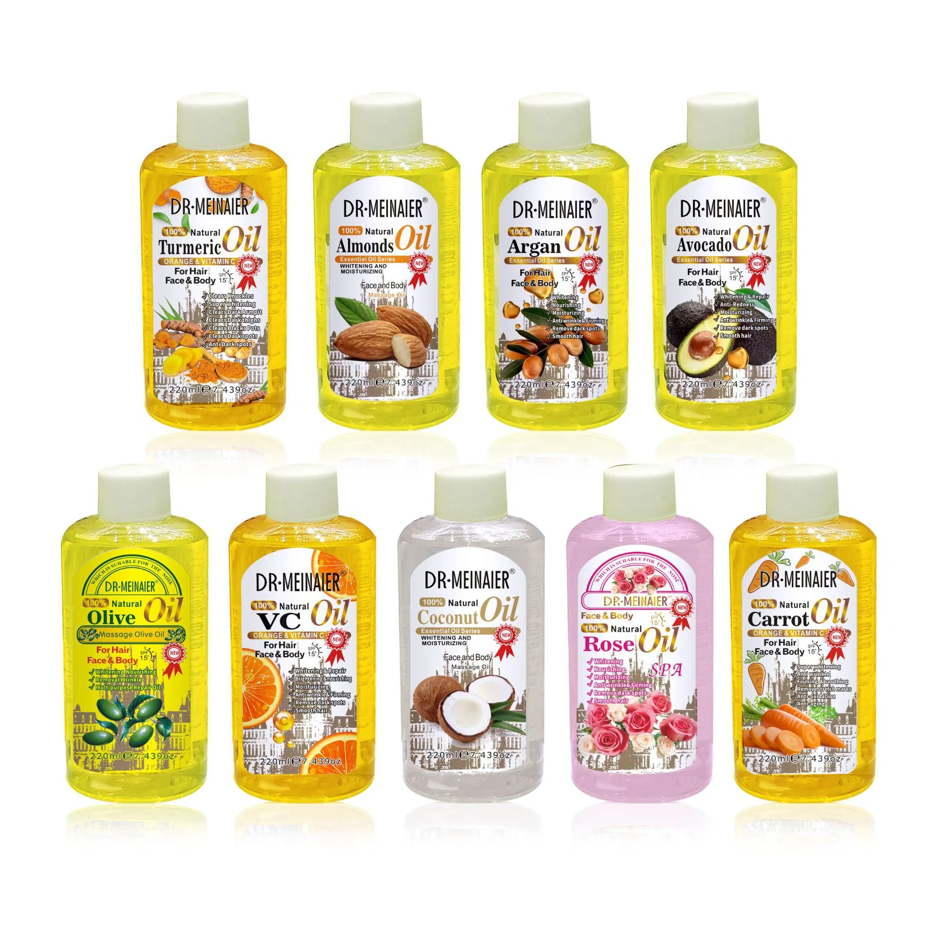 220ml Plant Essential Oil Coconut Essential Oil Anti-Wrinkle Moisturizing Repair Skin Body Massage SPA Massage Oil